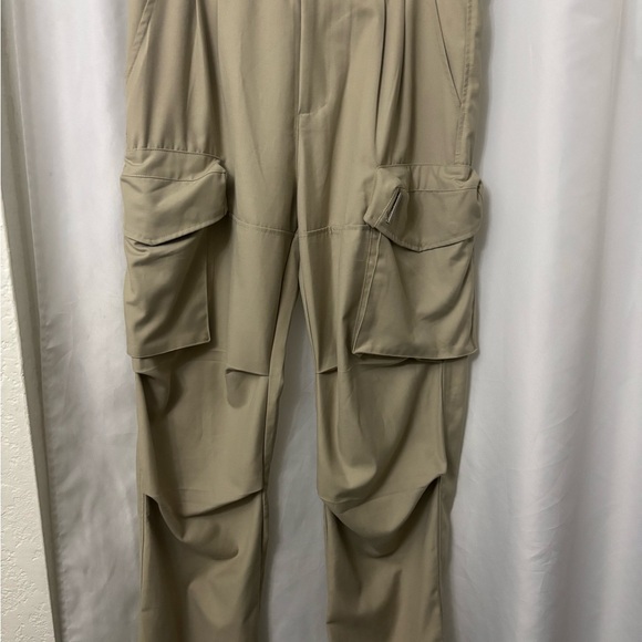 Women's Tan Boot Cut Cargo Pants - Picture 2 of 12